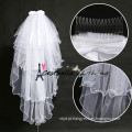 Chic nupcial veils com bow-knot branco casamento nupcial flor headband veils